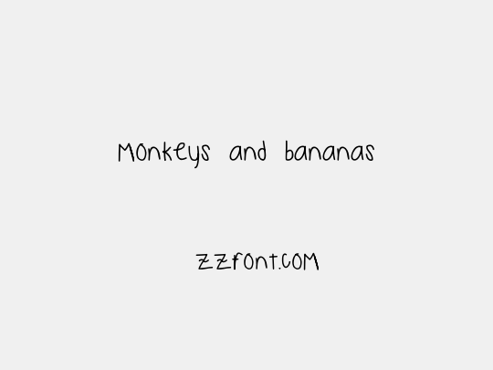 monkeys and bananas