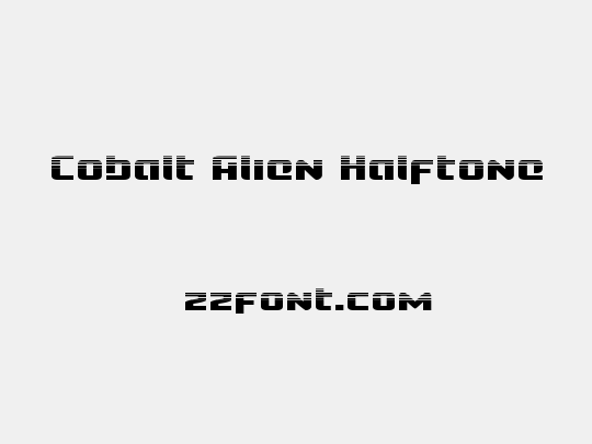 Cobalt Alien Halftone