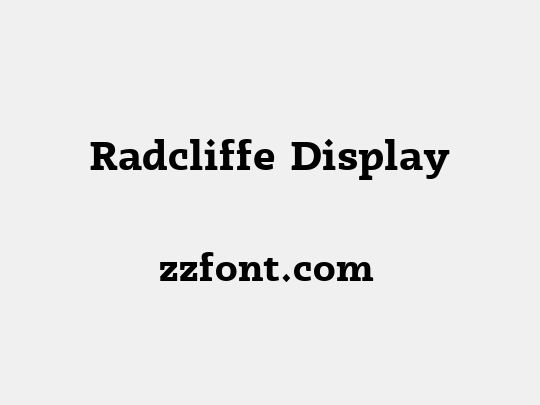 Radcliffe Display
