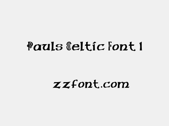Pauls Celtic Font 1