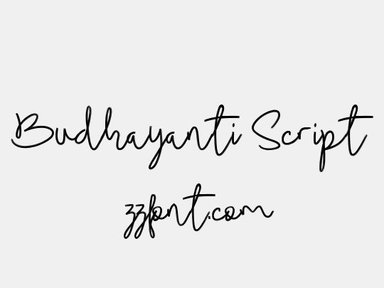 Budhayanti Script