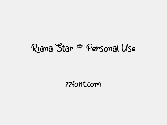 Riana Star - Personal Use