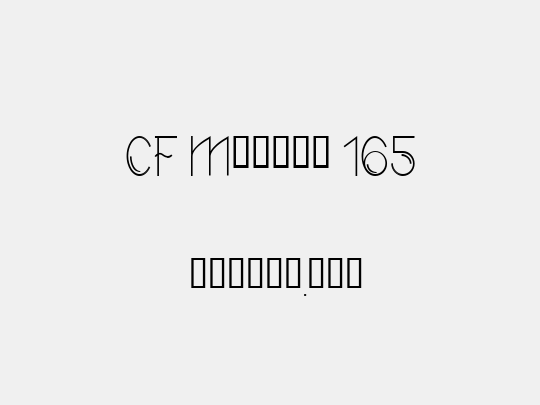 CF Modern 165