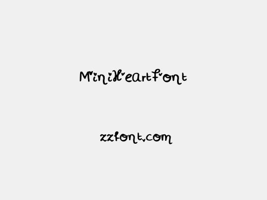 MiniHeartFont