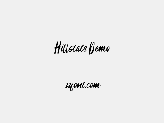 Hillstate Demo