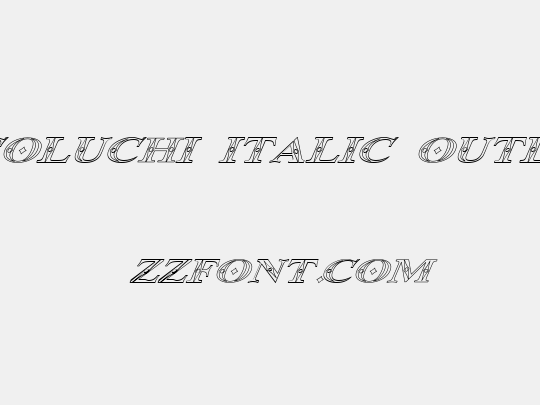 Occoluchi Italic Outline