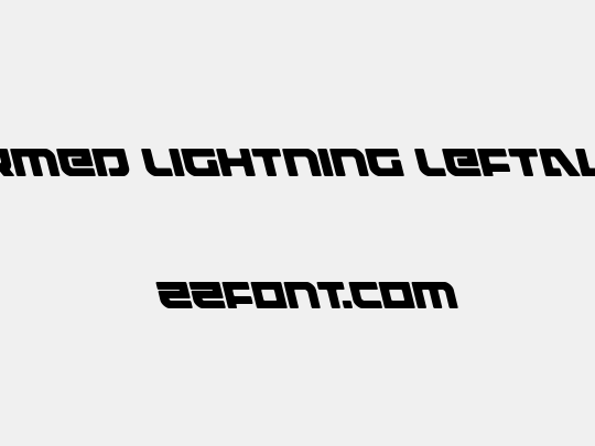 Armed Lightning Leftalic