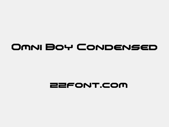 Omni Boy Condensed