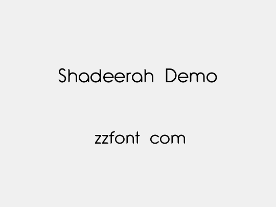 Shadeerah Demo