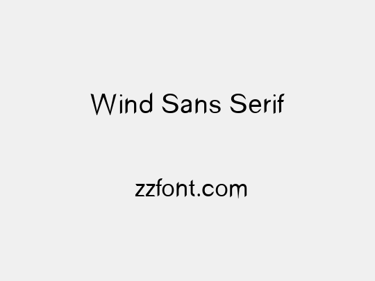 Wind Sans Serif