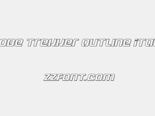 Globe Trekker Outline Italic