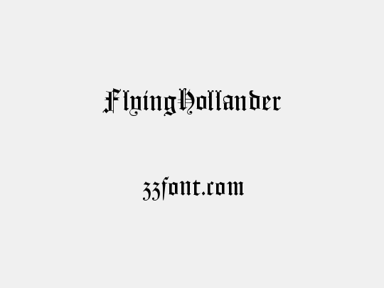 FlyingHollander