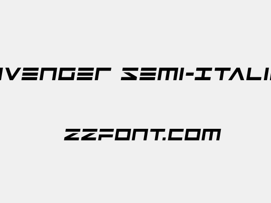 Avenger Semi-Italic