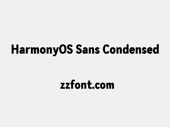 HarmonyOS Sans Condensed