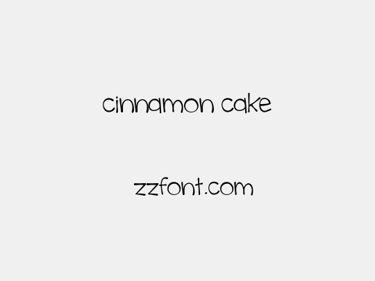 cinnamon cake