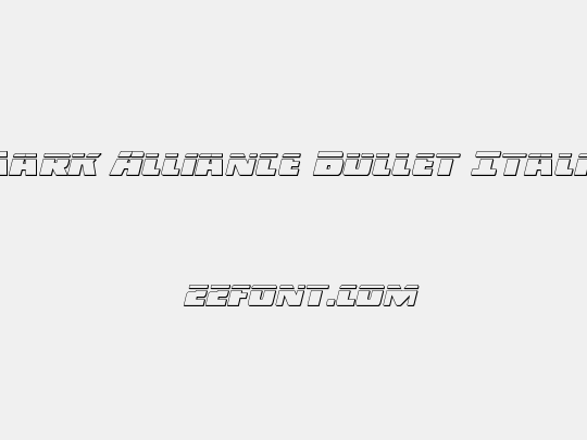 Dark Alliance Bullet Italic