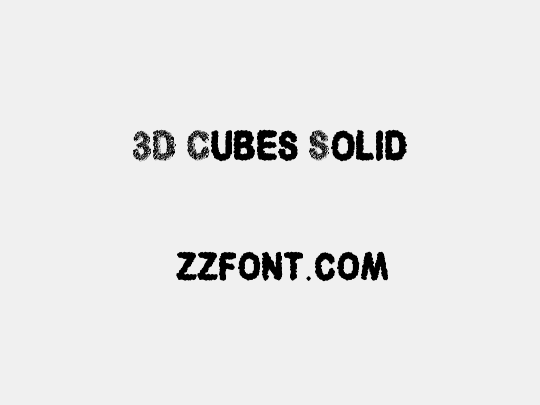 3D Cubes Solid