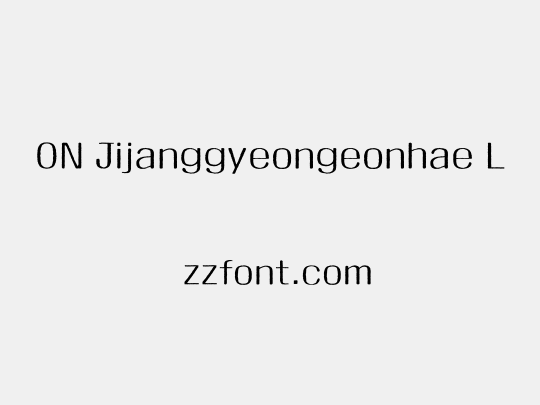 ON Jijanggyeongeonhae L