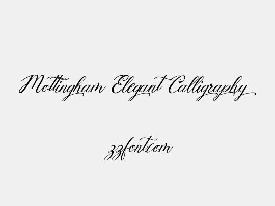 Mottingham Elegant Calligraphy