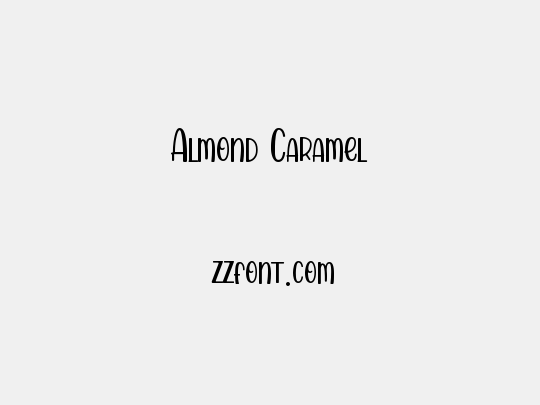 Almond Caramel