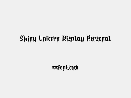 Shiny Unicorn Display Personal