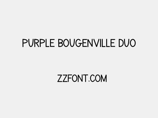 Purple Bougenville Duo