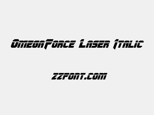 OmegaForce Laser Italic