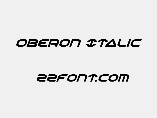 Oberon Italic