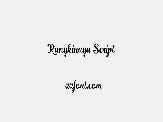 Ranykinaya Script