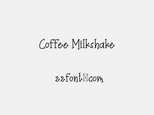 Coffee Milkshake