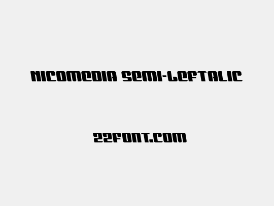 Nicomedia Semi-Leftalic