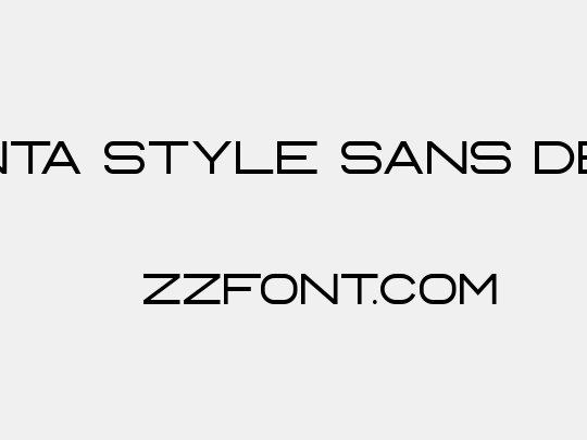 Manta Style Sans DEMO