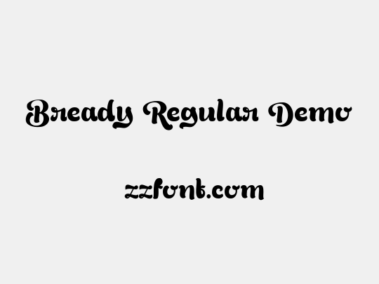 Bready Regular Demo