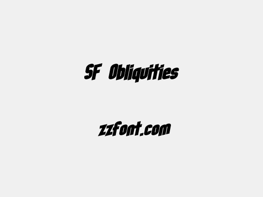 SF Obliquities