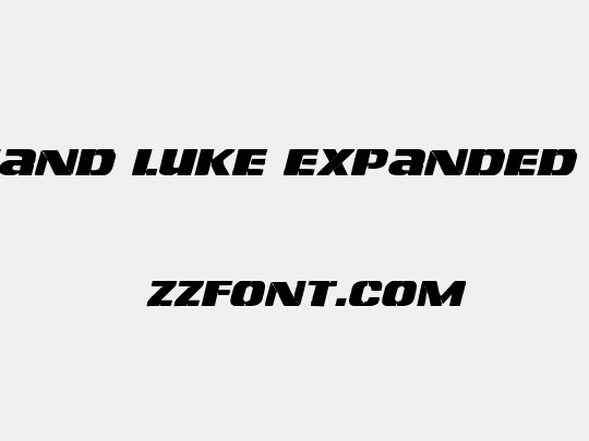 Left Hand Luke Expanded Italic