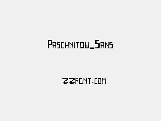 Paschnitow_Sans