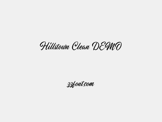 Hillstown Clean DEMO