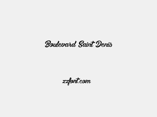 Boulevard Saint Denis