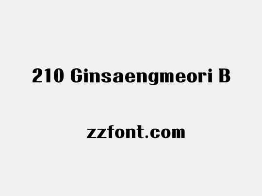 210 Ginsaengmeori B