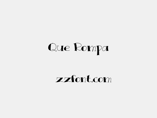Que Rompa