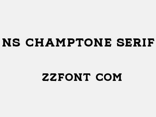 NS Champtone Serif