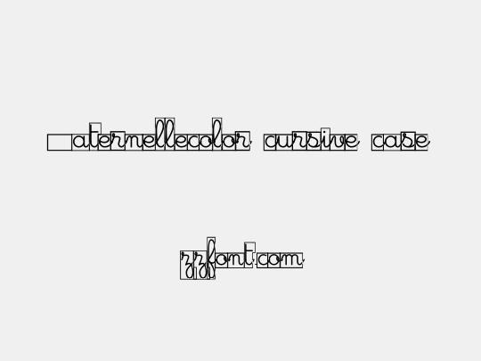 Maternellecolor cursive case