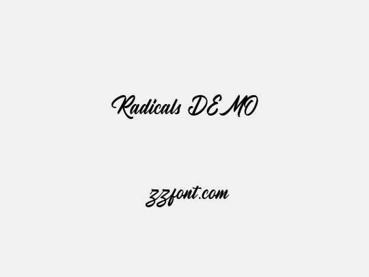 Radicals DEMO