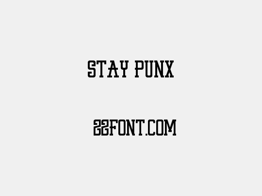 STAY PUNX