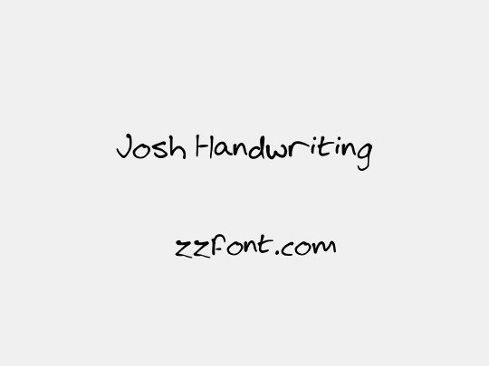 Josh Handwriting
