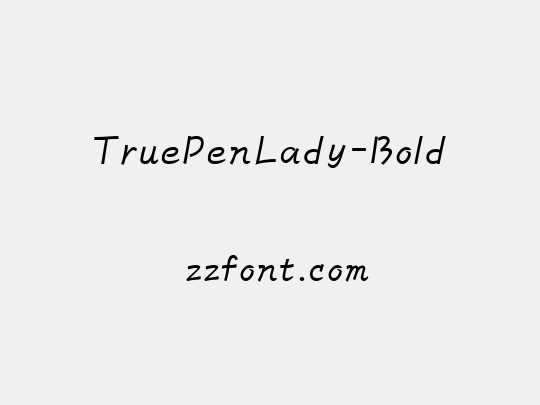 TruePenLady-Bold