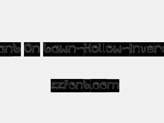 Plant On Lawn-Hollow-Inverse