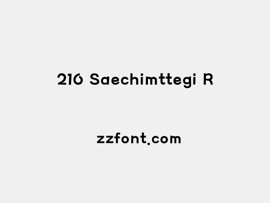 210 Saechimttegi R
