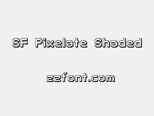 SF Pixelate Shaded