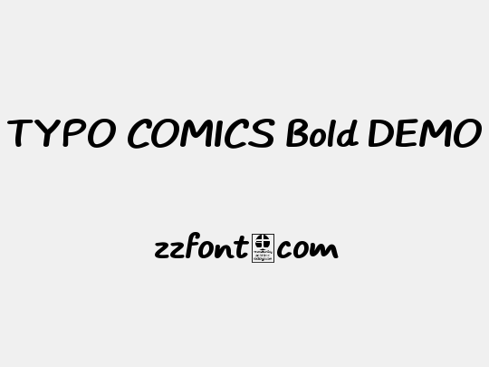 TYPO COMICS Bold DEMO